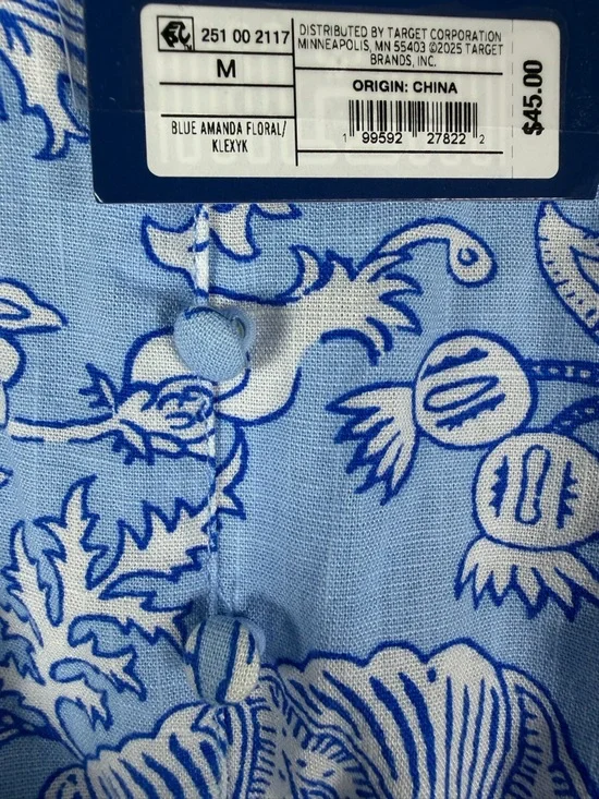 Women's Floral Vines Drop Waist Midi A-Line
Dress Blue -Roller Rabbit x Target M - Picture 9 of 14